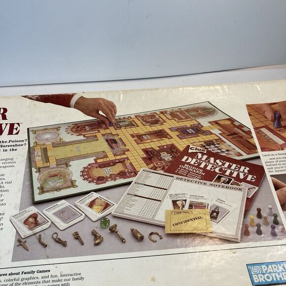 1988 Clue Master Detective Board Game by Parker Brothers Complete Good Cond - Picture 7 of 16